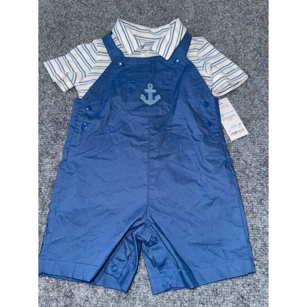 Carter's Baby Boy Polo and Overall Set 12 Months